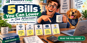 5 Bills You Can Lower in One Afternoon — Investors Leap featured graphic