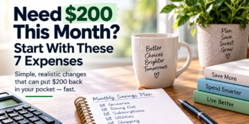 Need $200 this month – seven expenses to review and reduce