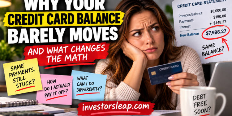 Why Your Credit Card Balance Barely Moves and What Changes the Math