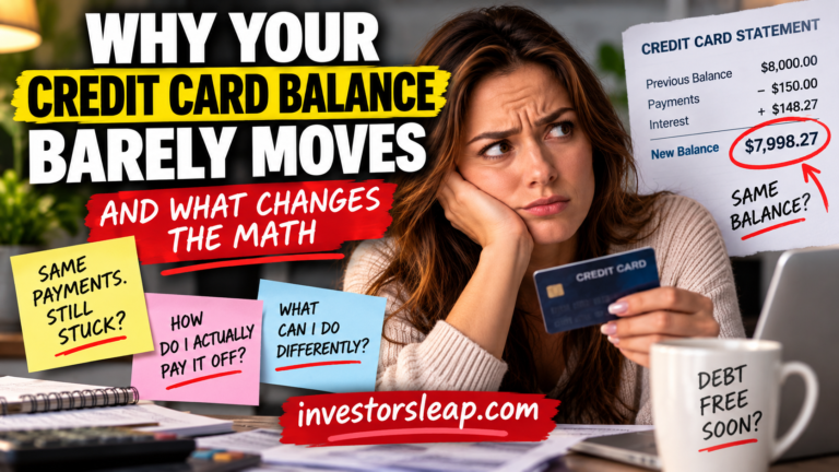 Why Your Credit Card Balance Barely Moves and What Changes the Math